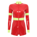 Firefighter Costume for Ladies / Sexy Long Sleeve Bodysuit