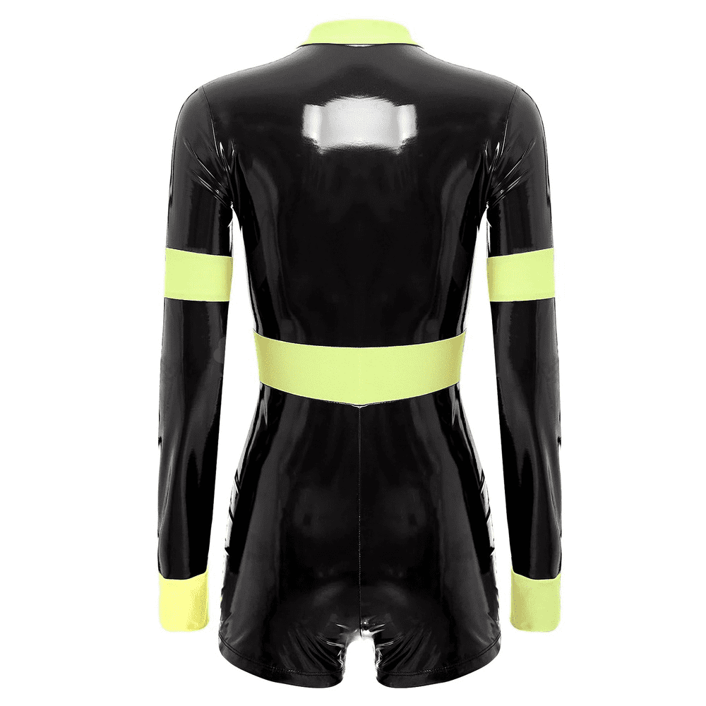 Firefighter Costume for Ladies / Sexy Long Sleeve Bodysuit