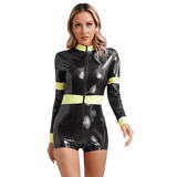 Firefighter Costume for Ladies / Sexy Long Sleeve Bodysuit