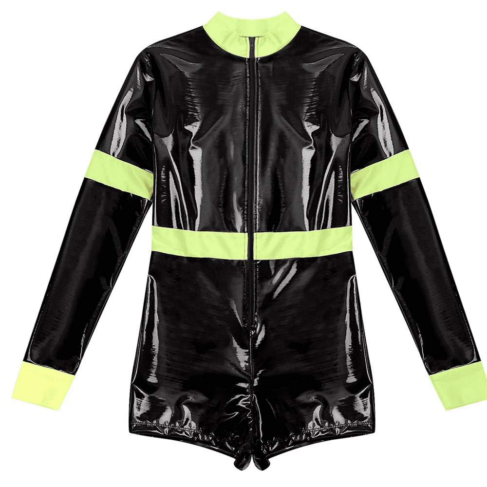 Firefighter Costume for Ladies / Sexy Long Sleeve Bodysuit