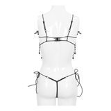 Floral Lace Beading Lingerie Set: Sexy Black Underwear