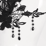 Floral Lace Beading Lingerie Set: Sexy Black Underwear