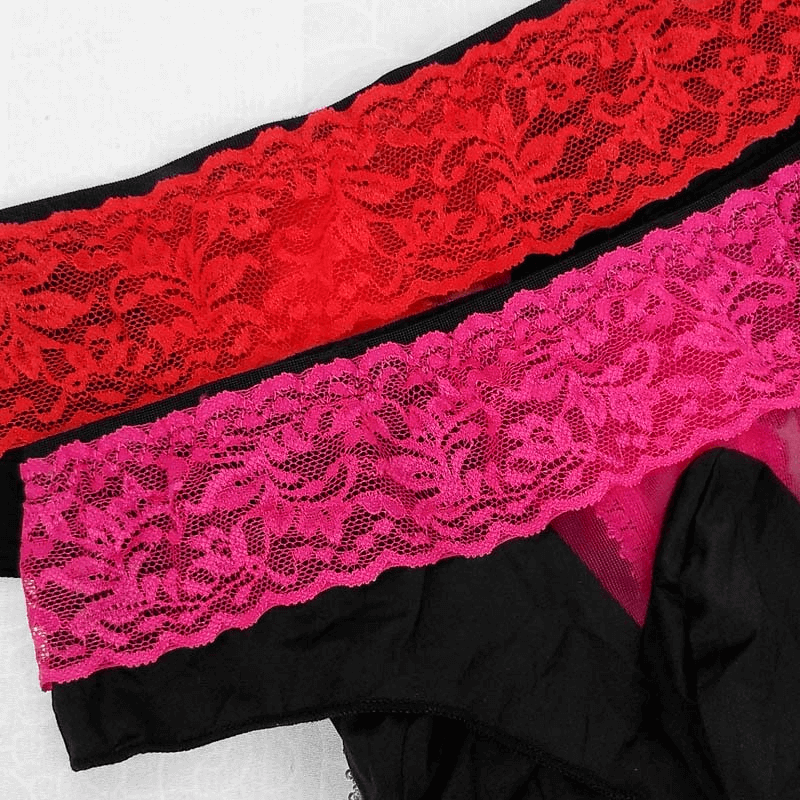 Floral Thong Panties With Penis Pouch / Sexy Soft Male Underwear with Low-Rise - EVE's SECRETS