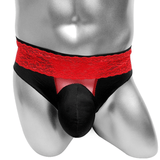 Floral Thong Panties With Penis Pouch / Sexy Soft Male Underwear with Low-Rise - EVE's SECRETS