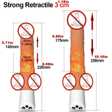 Automatic Thrusting Vibrator with Suction Cup / Hands-Free Heating Realistic Dildo / Adult Sex Toys - EVE's SECRETS