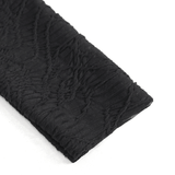 Goth Patchwork Half-Turtleneck with Asymmetrical Hem
