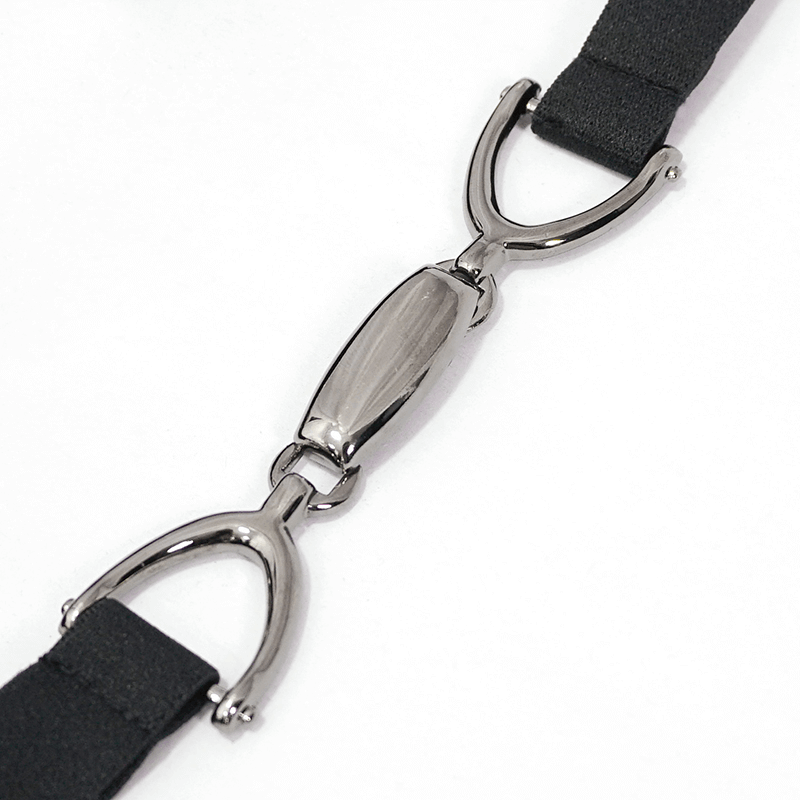 Gothic Black Bikini Top: Rope Tie / Stretch Straps