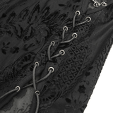 Gothic Black Sheer Dress with Chain Shoulder Accent Detail
