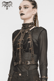 Gothic Body Harness Adorned with Metal Chains
