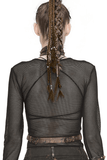 Gothic Body Harness Adorned with Metal Chains