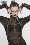 Gothic Body Harness Adorned with Metal Chains