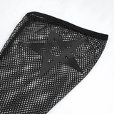 Gothic Garter Belt Shorts with Removable Mesh Socks