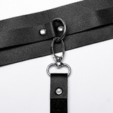 Gothic-inspired Strappy Faux Leather Harness for Women
