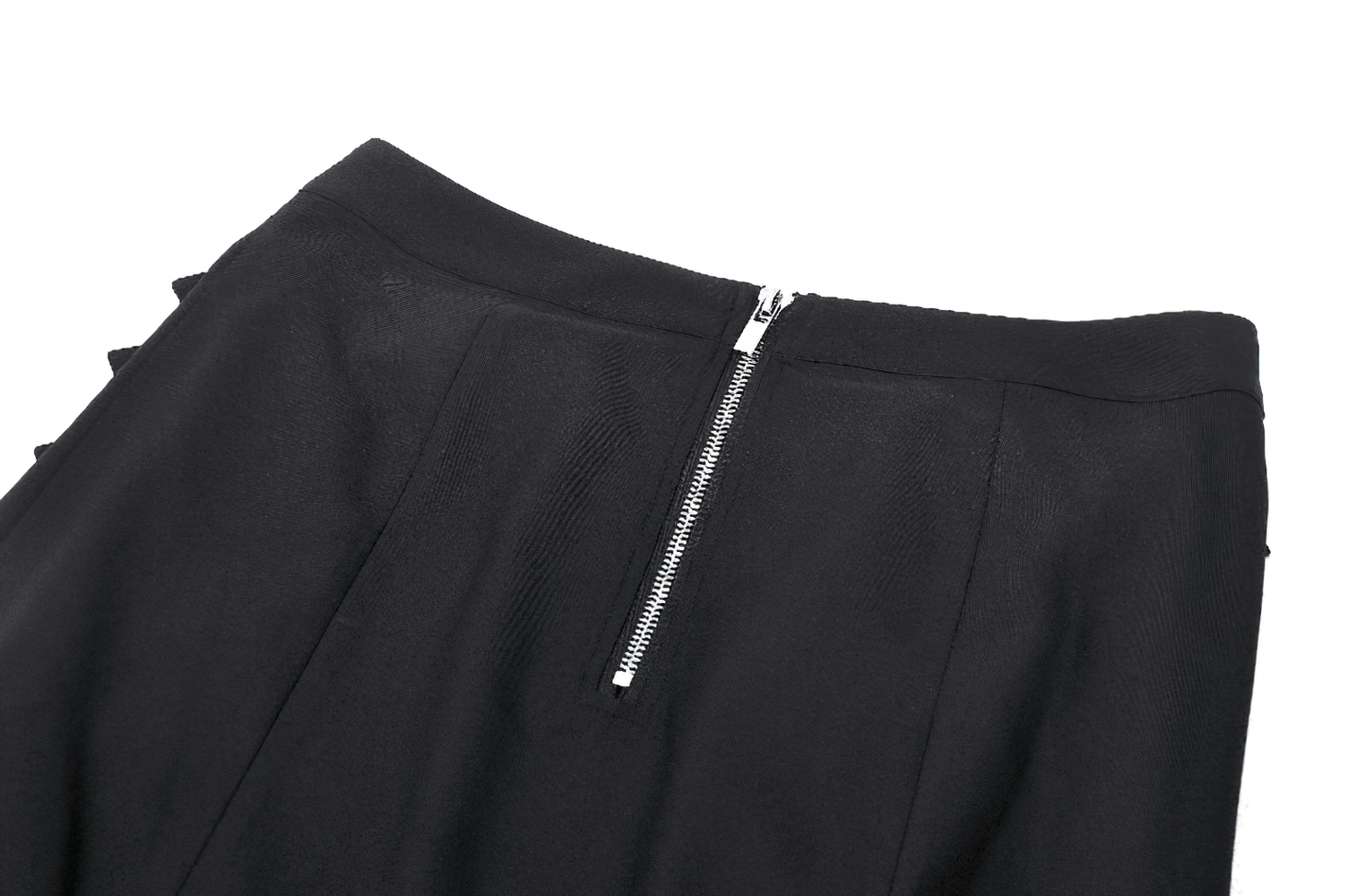 Gothic Maxi Skirt with Side Slits and Buckle Straps