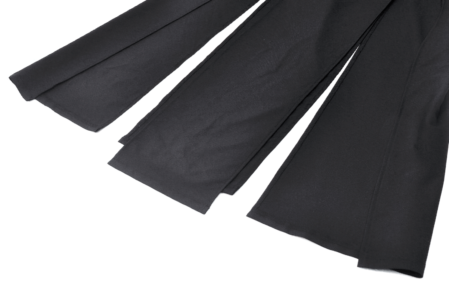 Gothic Maxi Skirt with Side Slits and Buckle Straps