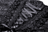 Gothic Mesh Skirt with Corset-Style Belt for Women