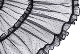 Gothic Mesh Skirt with Corset-Style Belt for Women