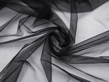 Gothic Mesh Veil with Feather and Rose Accents