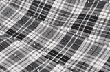 Gothic Mini Skirt with Pleats in Black and White Plaid
