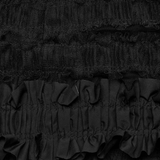 Gothic Skirt with Ruffles and Removable Leather Belts
