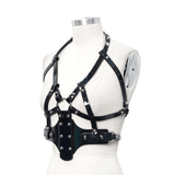 Gothic Style Faux Leather Women's Body Harness