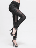 Gothic Tattered Leggings / Women's Fashion Pants