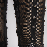Gothic Tattered Leggings / Women's Fashion Pants
