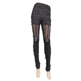 Gothic Tattered Leggings / Women's Fashion Pants