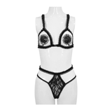 Gothic Two-Piece Split Lingerie / Sexy Hollow Bra for You