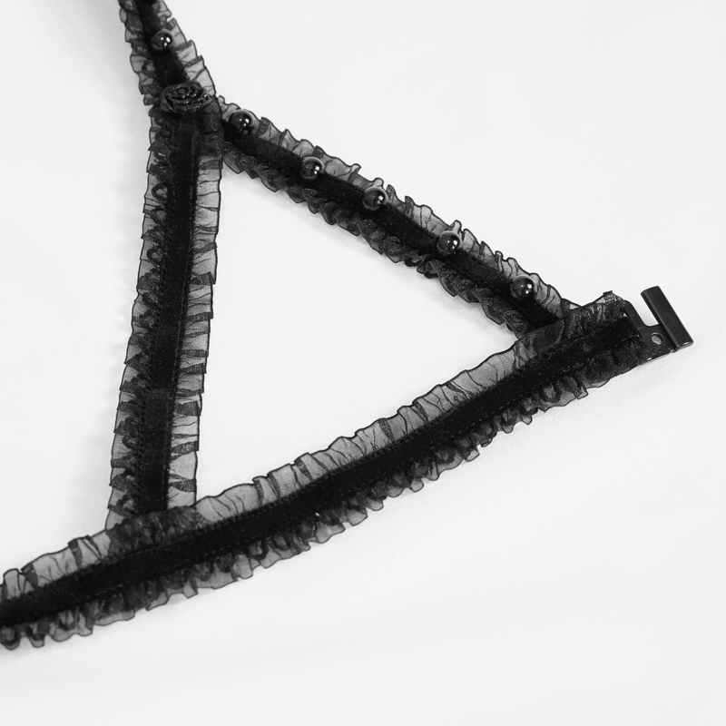 Gothic Two-Piece Split Lingerie / Sexy Hollow Bra for You