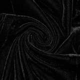 Gothic Velvet Mesh Gown with Slits and Beaded Details