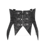 Gothic Women's Lace-up Waistcoat with Removable Collar