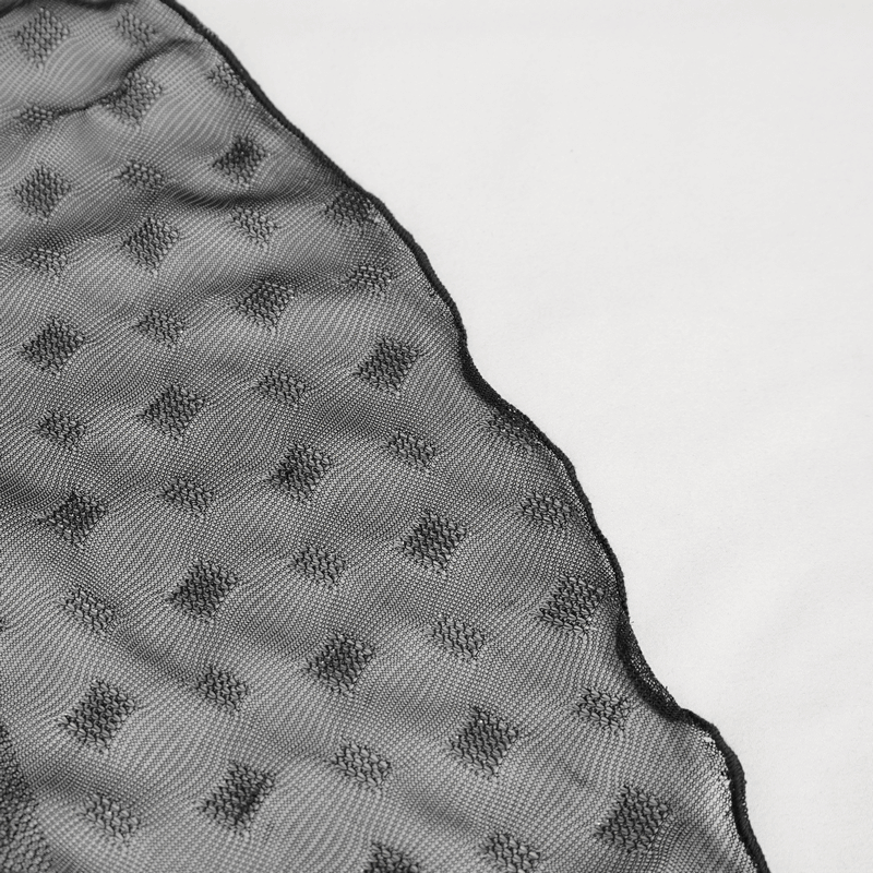 Grunge-Inspired Women's Mesh Skirt with Irregular Layers