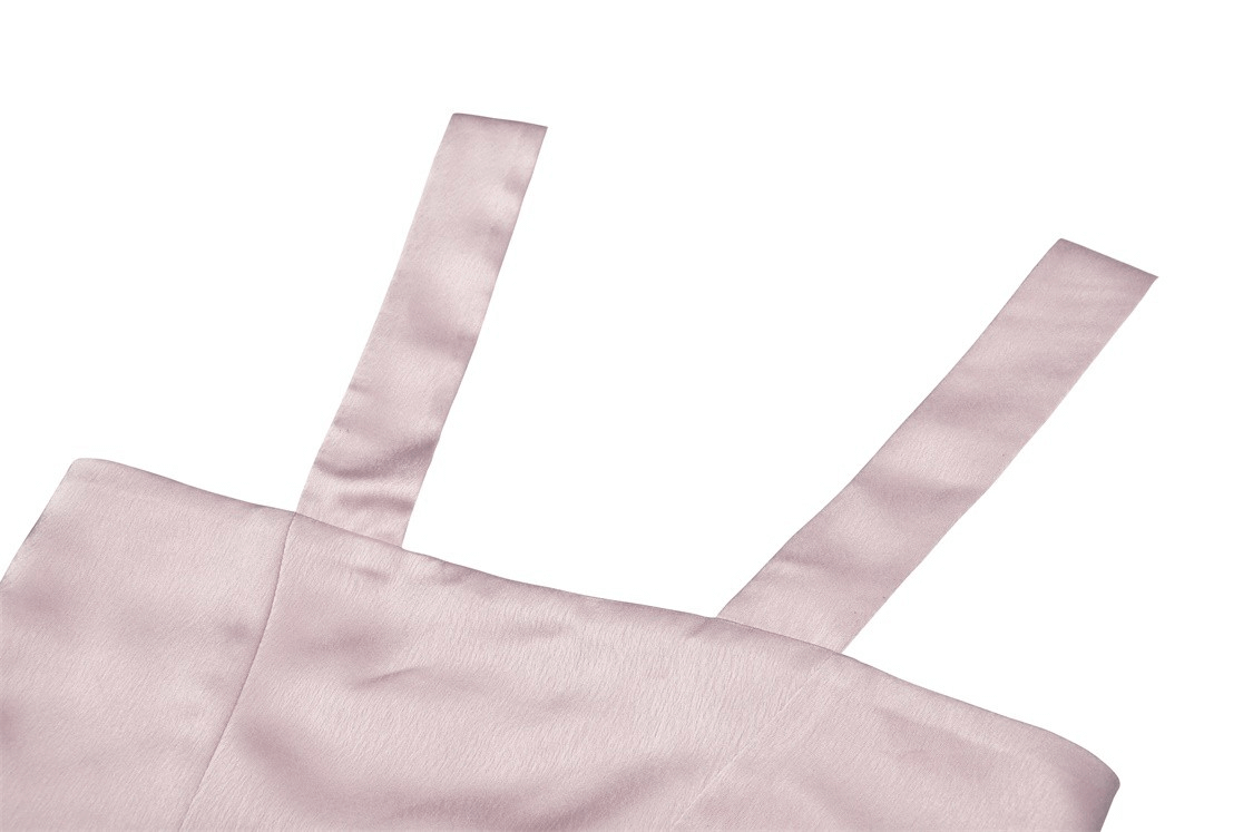 Heart-Shaped Pink Bustier Top with Strapping Detail