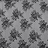 High-Low Ruffle Hem Black Gothic Lace Shorts for Women