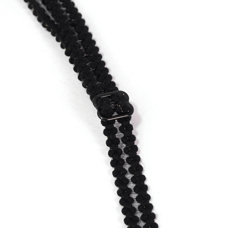 Lace Black and Red Bikini: Swimsuit with Waist Straps