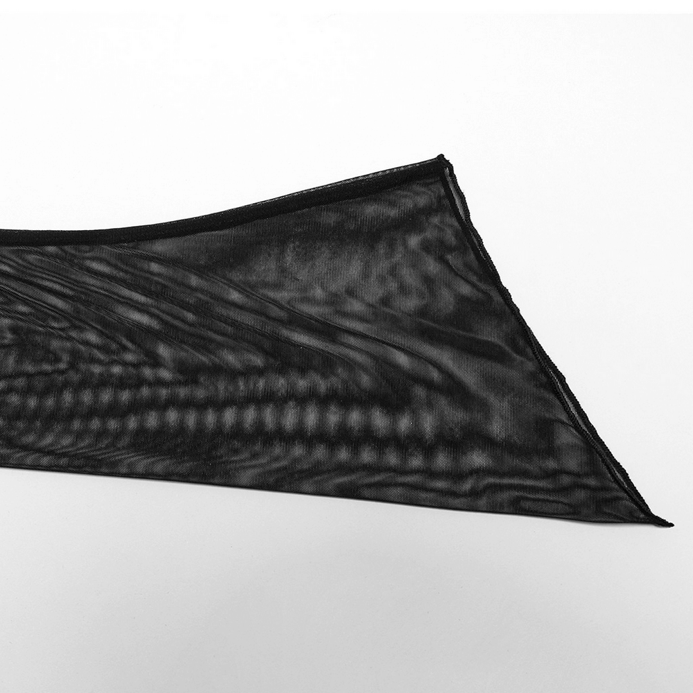 Lace Gothic Cape with Adjustable Neck and Jagged Hem Finish