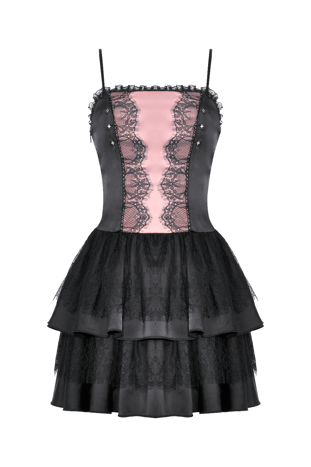 Lace Layered Mini Dress with Victorian Inspiration