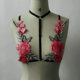 Lace Lingerie Set for Ladies / Embroidery Brief with Open Crotch - EVE's SECRETS