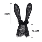 Lace Rabbit Ears Mask / Gothic Hair Accessory