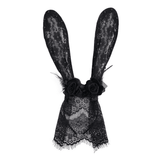 Lace Rabbit Ears Mask / Gothic Hair Accessory