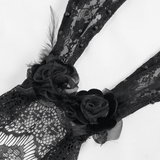 Lace Rabbit Ears Mask / Gothic Hair Accessory