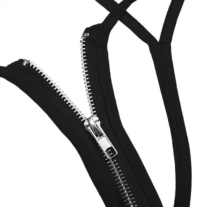 Women's Sexy T-back Panties with Zipper Crotch / Stretchy Micro G-String Bikini / Erotic Underwear - EVE's SECRETS