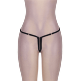 Women's Sexy T-back Panties with Zipper Crotch / Stretchy Micro G-String Bikini / Erotic Underwear - EVE's SECRETS
