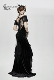 Ladies Transparent Lace Corset: Short Sleeves Elegance