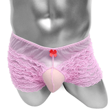 Layered Boyshort Underpants for Male / Erotic Lingerie with Pouch for Penis - EVE's SECRETS