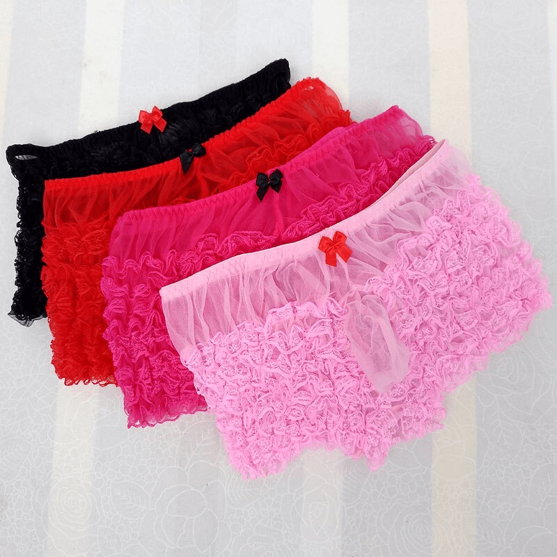 Layered Boyshort Underpants for Male / Erotic Lingerie with Pouch for Penis - EVE's SECRETS