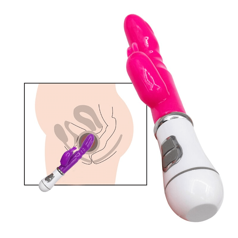 Long G-Spot Vibrating Dildo For Women / Female Rabbit Climax Vibrator - EVE's SECRETS