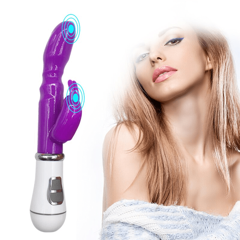 Long G-Spot Vibrating Dildo For Women / Female Rabbit Climax Vibrator - EVE's SECRETS