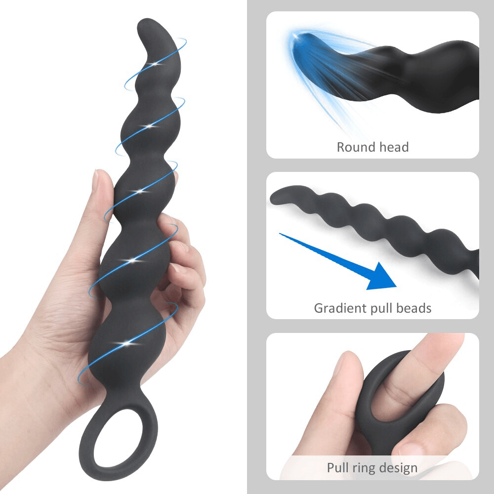 Long Silicone Anal Beads / Erotic Intimate Sex Toys for Adult - EVE's SECRETS